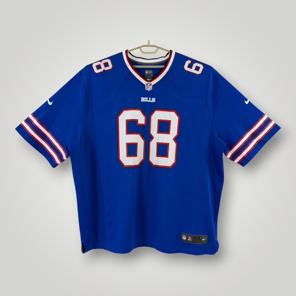 Nike Buffalo Bills NFL Jersey Blue Billieve 68 Custom On Field Mens 4XL 67NXBBGH